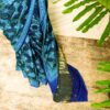 Pure Handloom Dark Blue Gaji Silk Saree