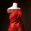 Pure Red Silk Cotton Saree