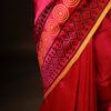 Pure Pink Silk Cotton Saree