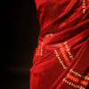 Pure Red Silk Cotton Saree