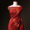 Pure Red Silk Cotton Saree